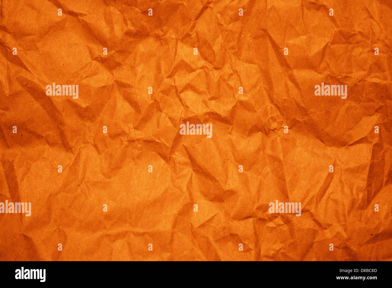 crumpled orange paper texture Stock Photo - Alamy