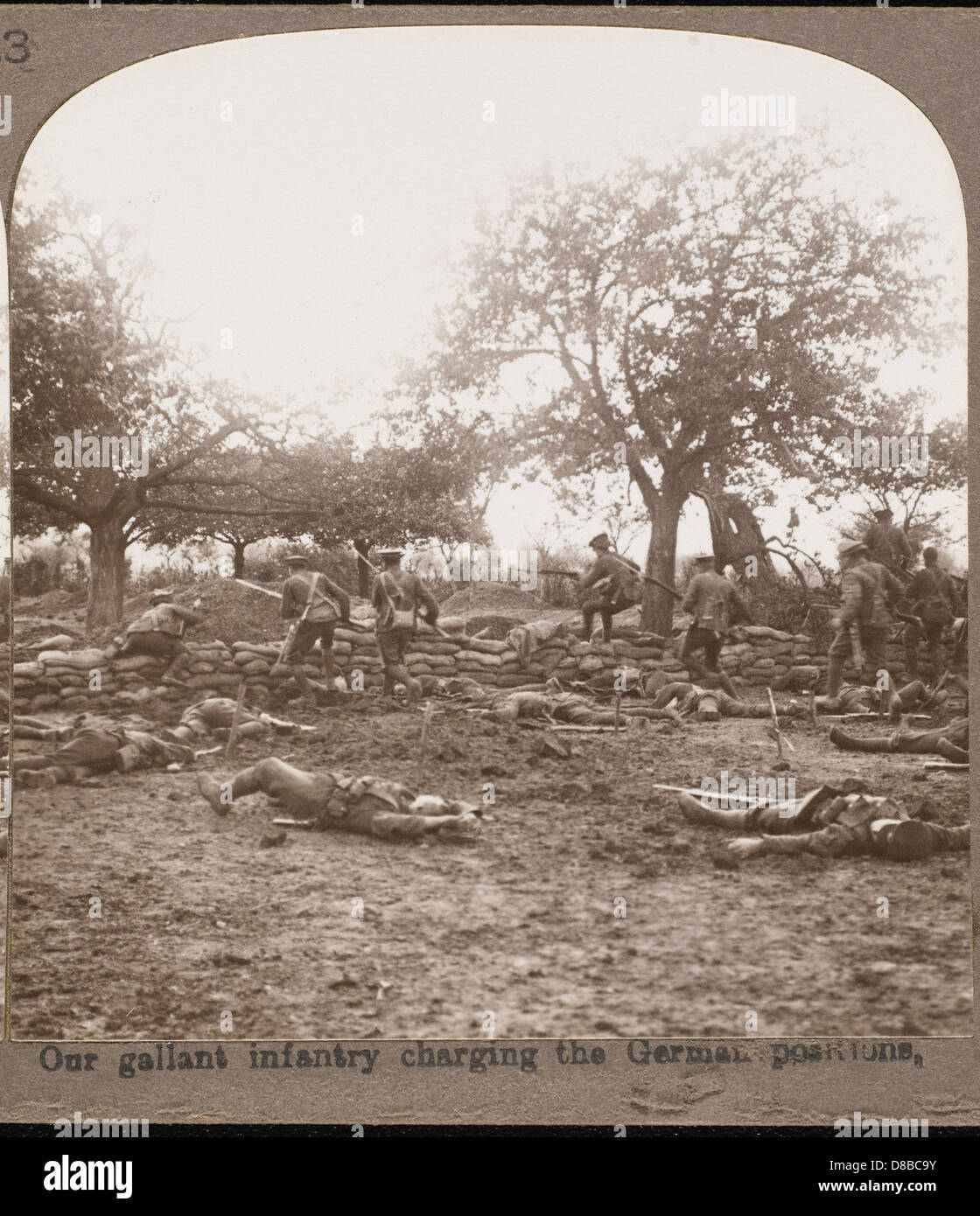INFANTRYMEN IN WWI Stock Photo