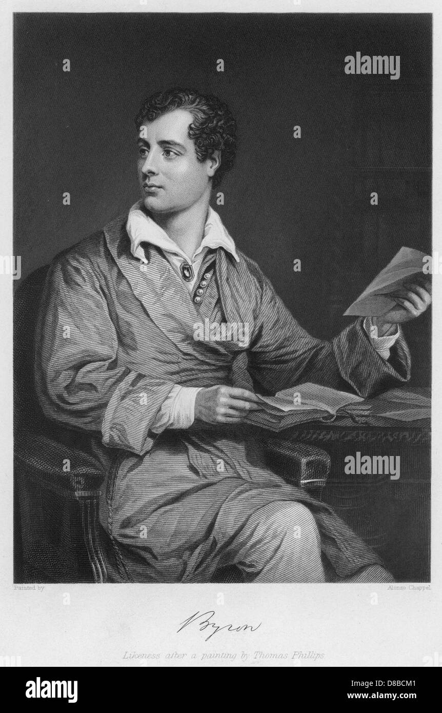George Gordon, Lord Byron - writer and poet Stock Photo