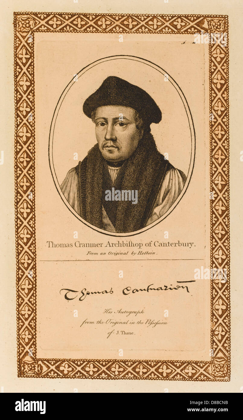 Thomas Cranmer Stock Photo Alamy
