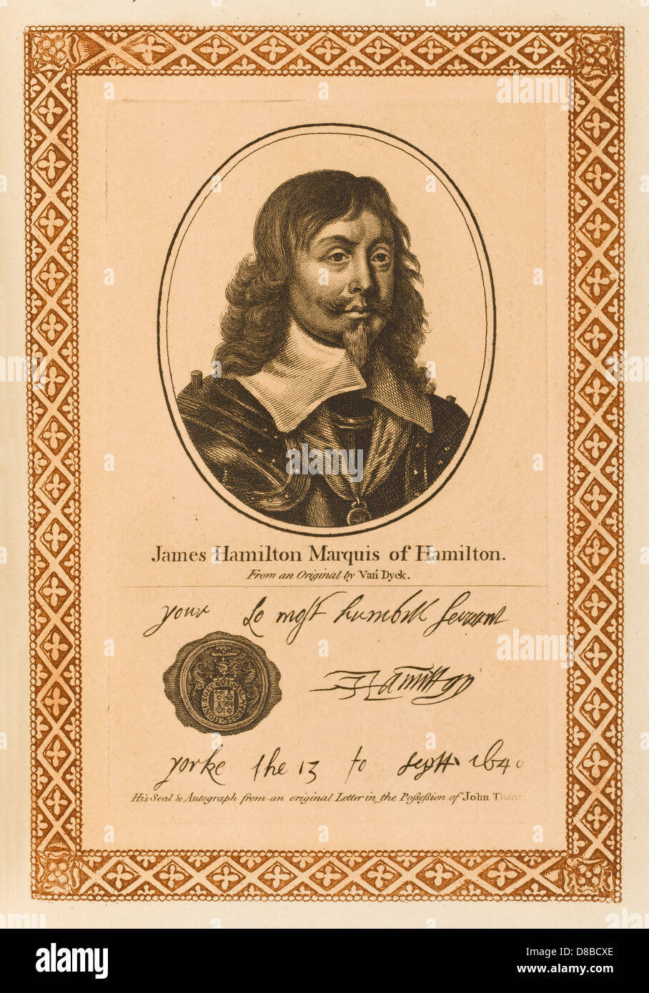 JAMES DUKE OF HAMILTON Stock Photo Alamy