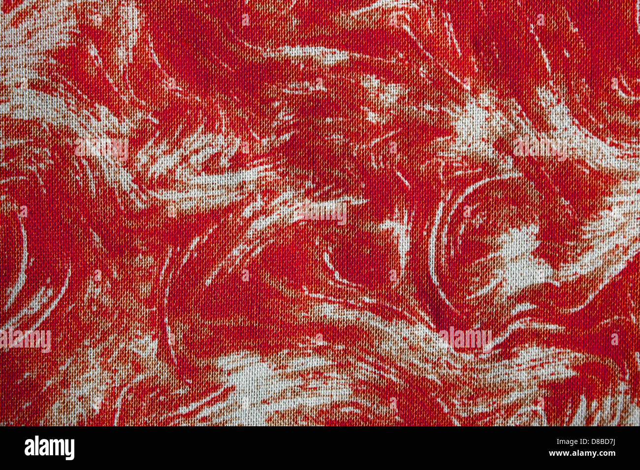 fabric texture with red swirl pattern Stock Photo - Alamy