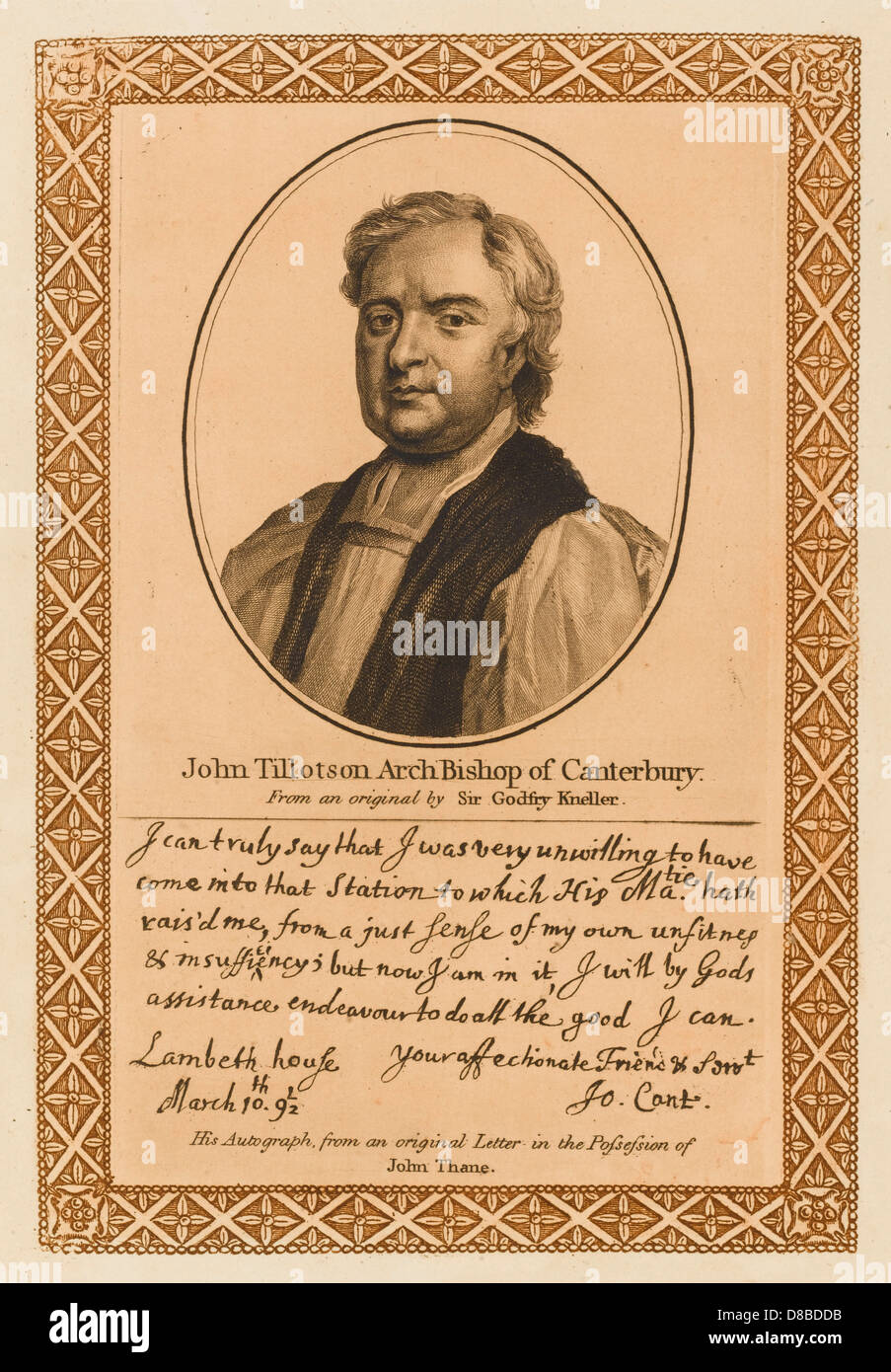 John Tillotson Stock Photo - Alamy