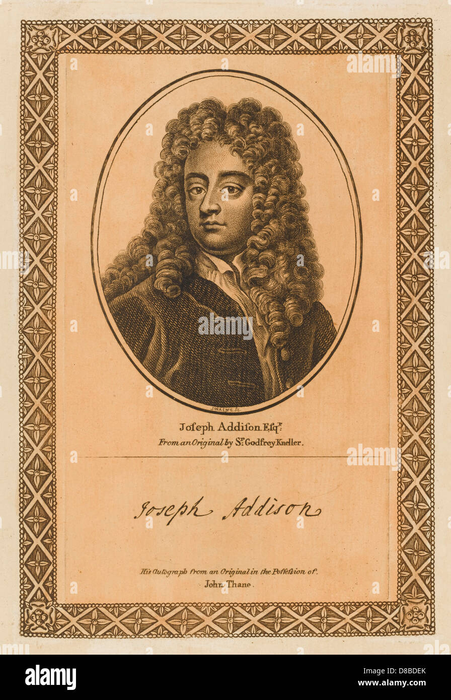 Joseph Addison Stock Photo Alamy