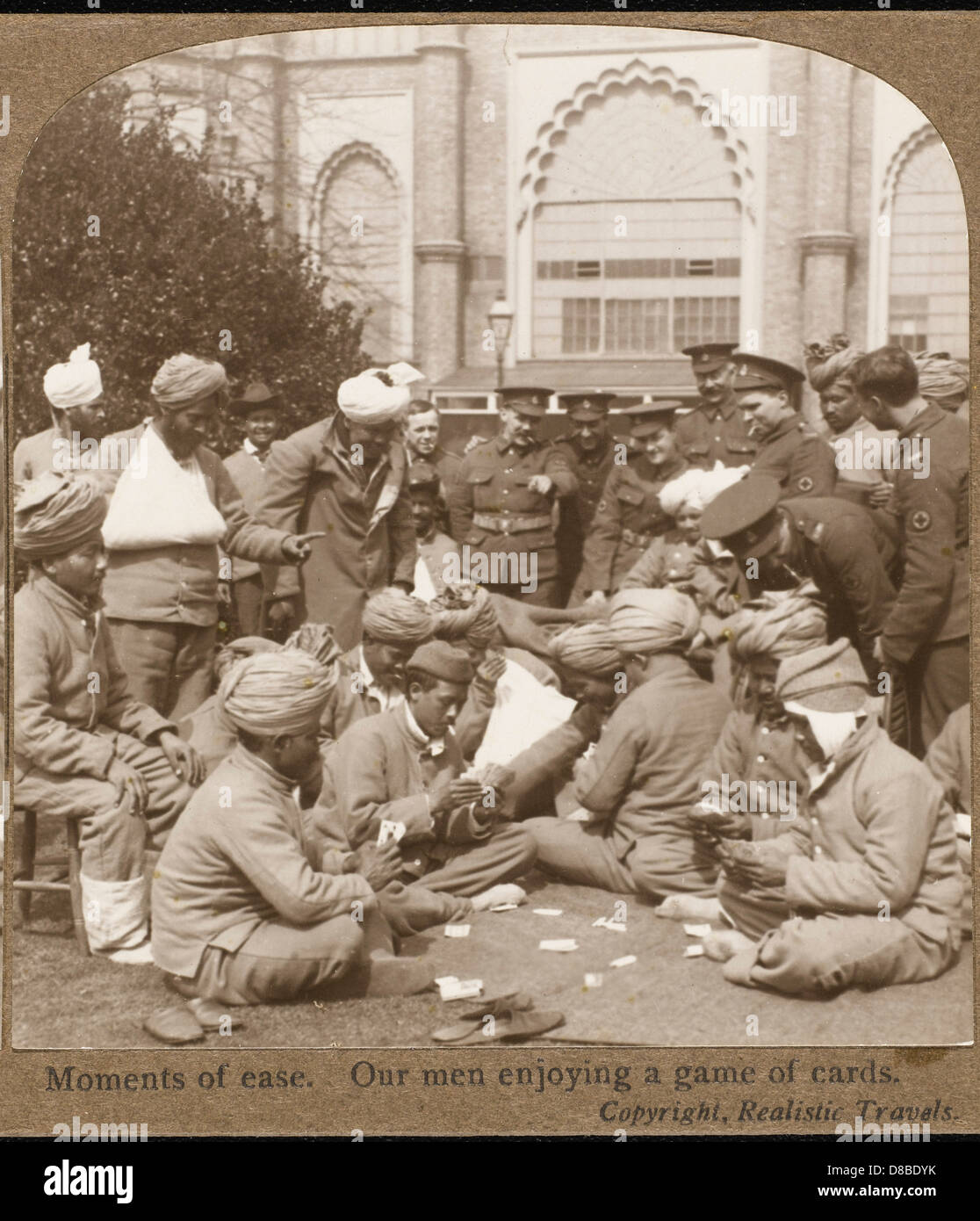 Soldiers Relaxing Ww1 Stock Photo