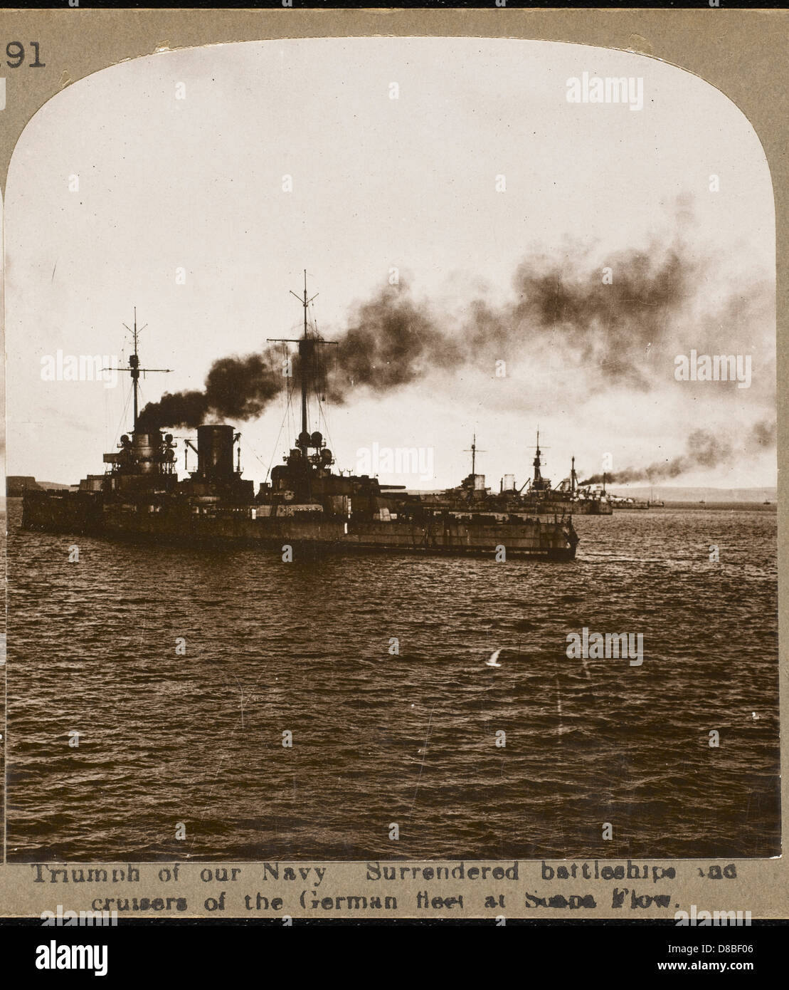 SCAPA FLOW: GERMAN SHIPS Stock Photo