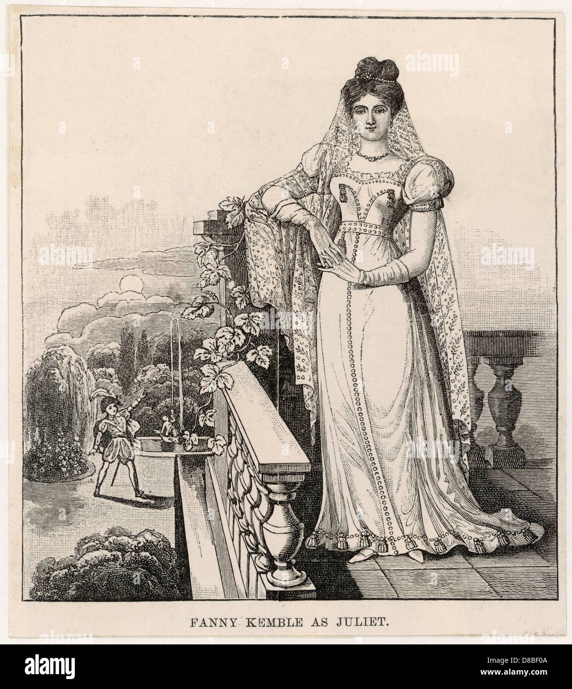 FANNY KEMBLE AS JULIET Stock Photo