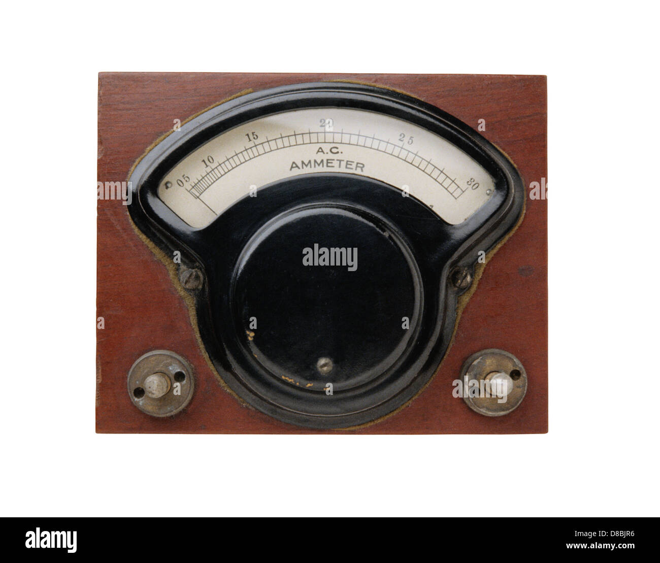 Vintage Ampere Meter Stock Photo