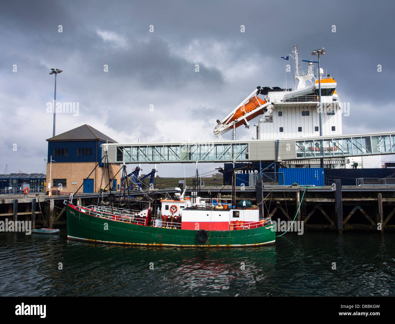 Scotland, Orkney Islands, Mainland Orkney. A variety of sea boats moored in Stromness Harbour on mainland Orkney. Stock Photo