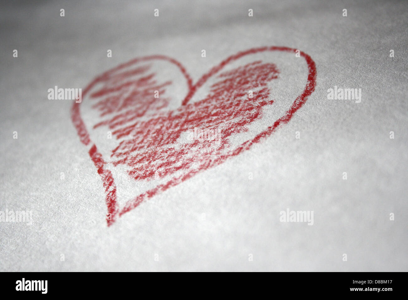 Hand drawing simple red heart hi-res stock photography and images - Alamy