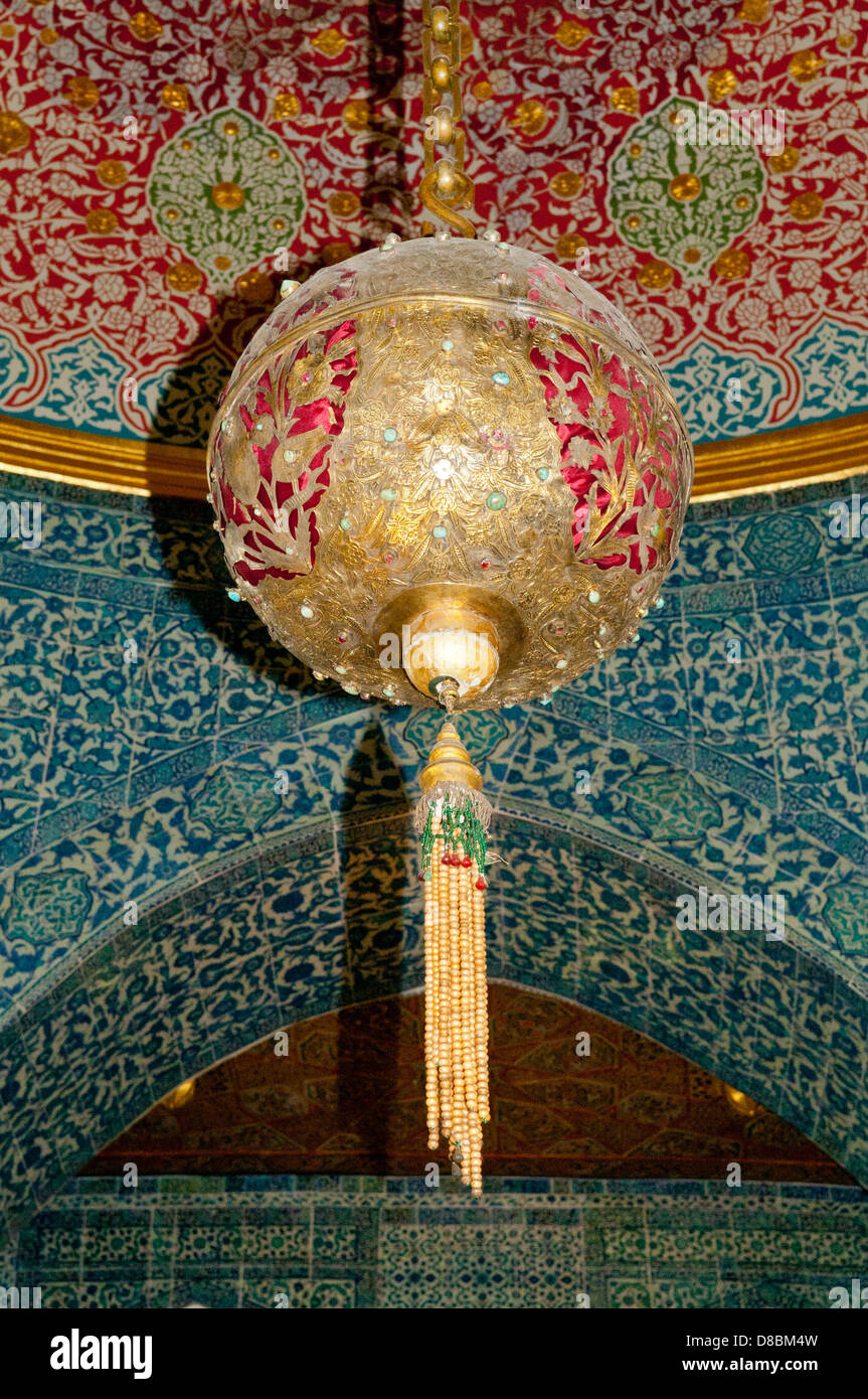 Inside Baghdad Pavilion, Topkapi Palace, Sultanahmet, Istanbul, Turkey Stock Photo