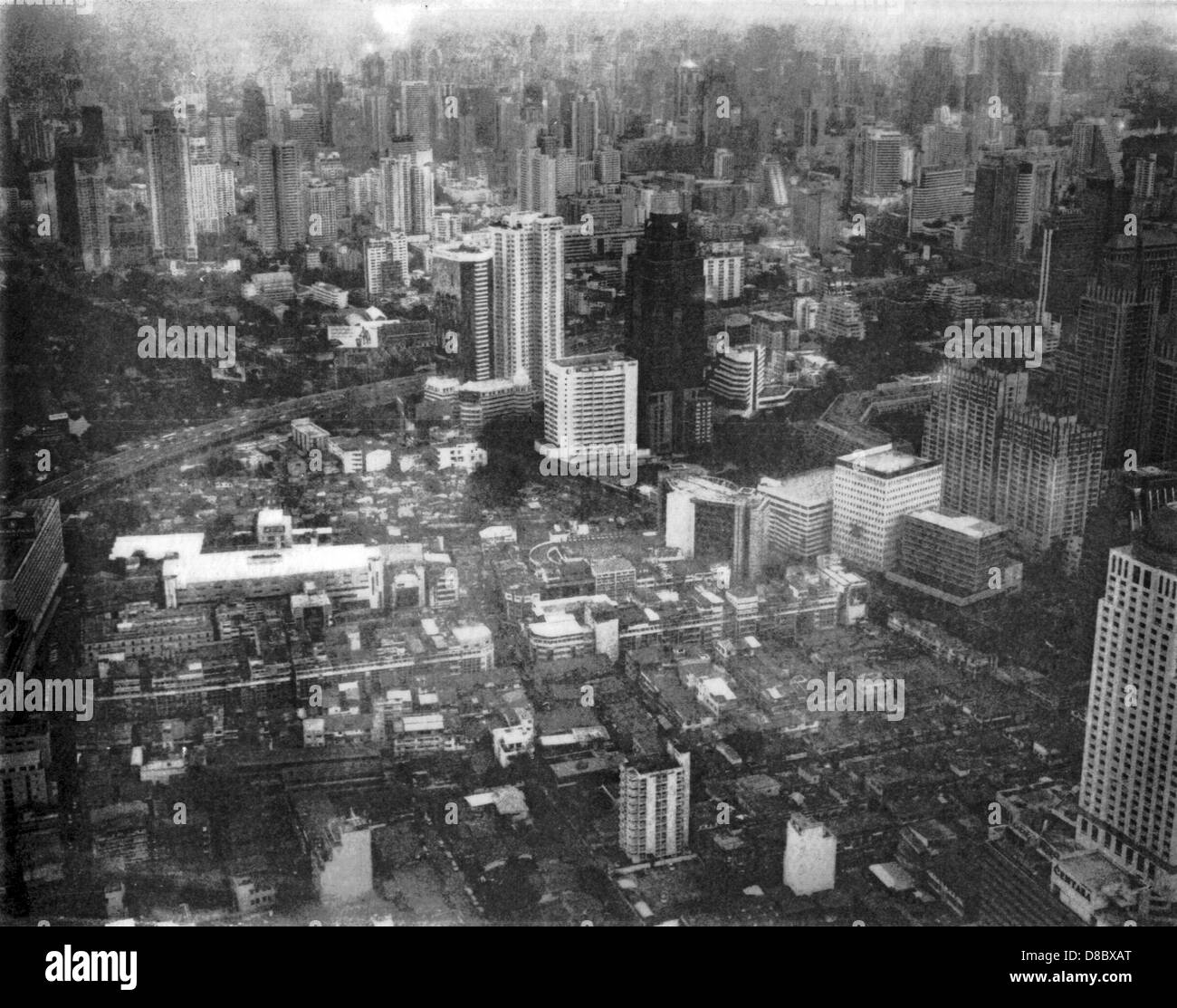 Top view of Bangkok, pictured on 01.01.2013 in  Bangkok, Thailand. Photo: Fredrik von Erichsen Stock Photo