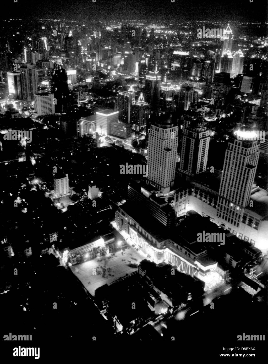 Top view of Bangkok, pictured on 01.01.2013 in  Bangkok, Thailand. Photo: Fredrik von Erichsen Stock Photo