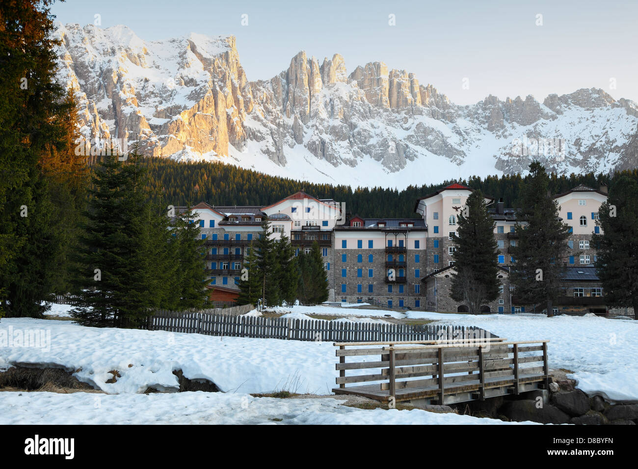 Natural and architectural beauty of South Tyrol, Italy Stock Photo