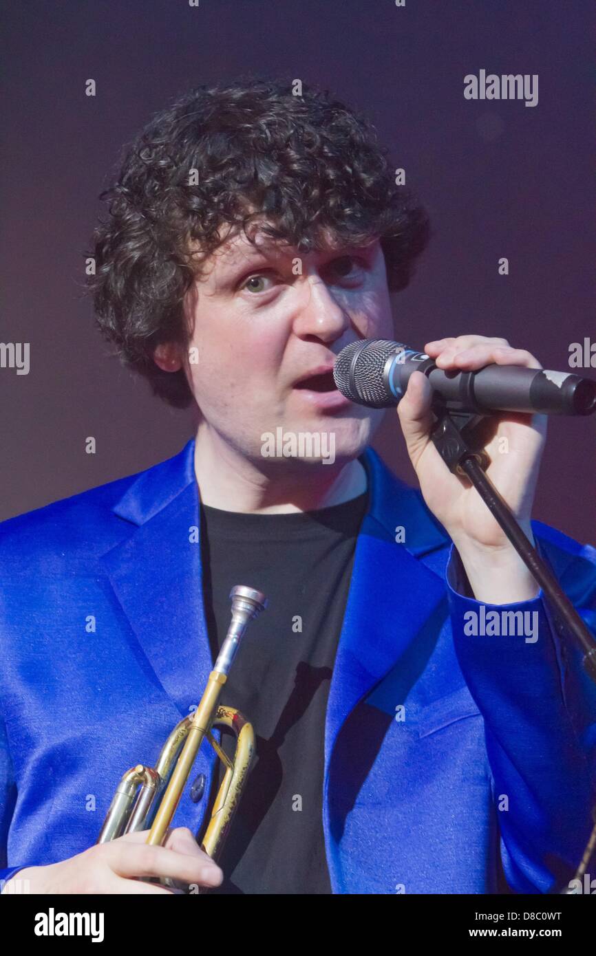 May 15, 2013 - Moscow, Russia - May 15,2013.British jazz-pop musical ensemble Touch and Go performing in Moscow,Russia. Pictured: James Lynch. (Credit Image: © PhotoXpress/ZUMAPRESS.com) Stock Photo
