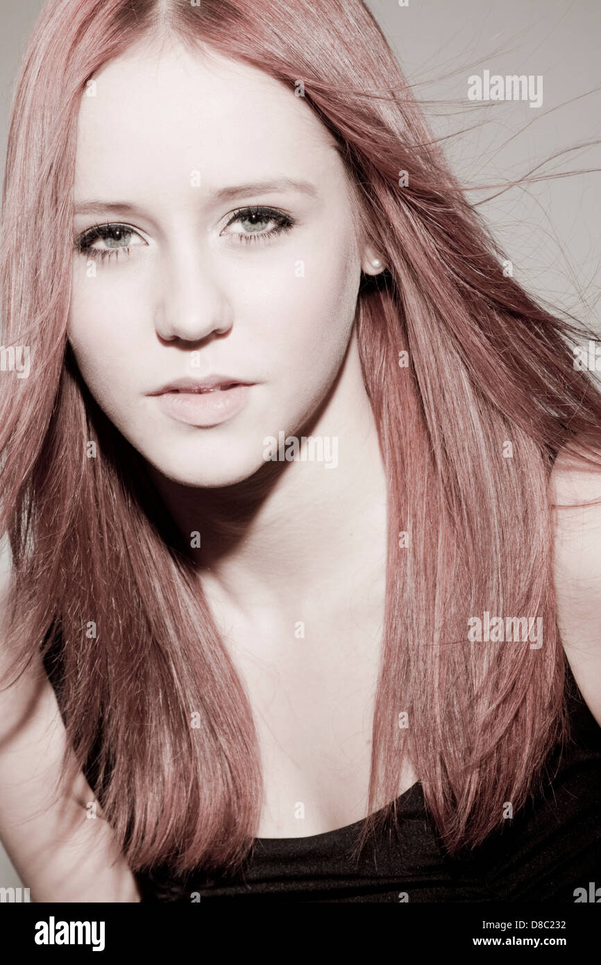 Red hair haired woman hi-res stock photography and images - Alamy
