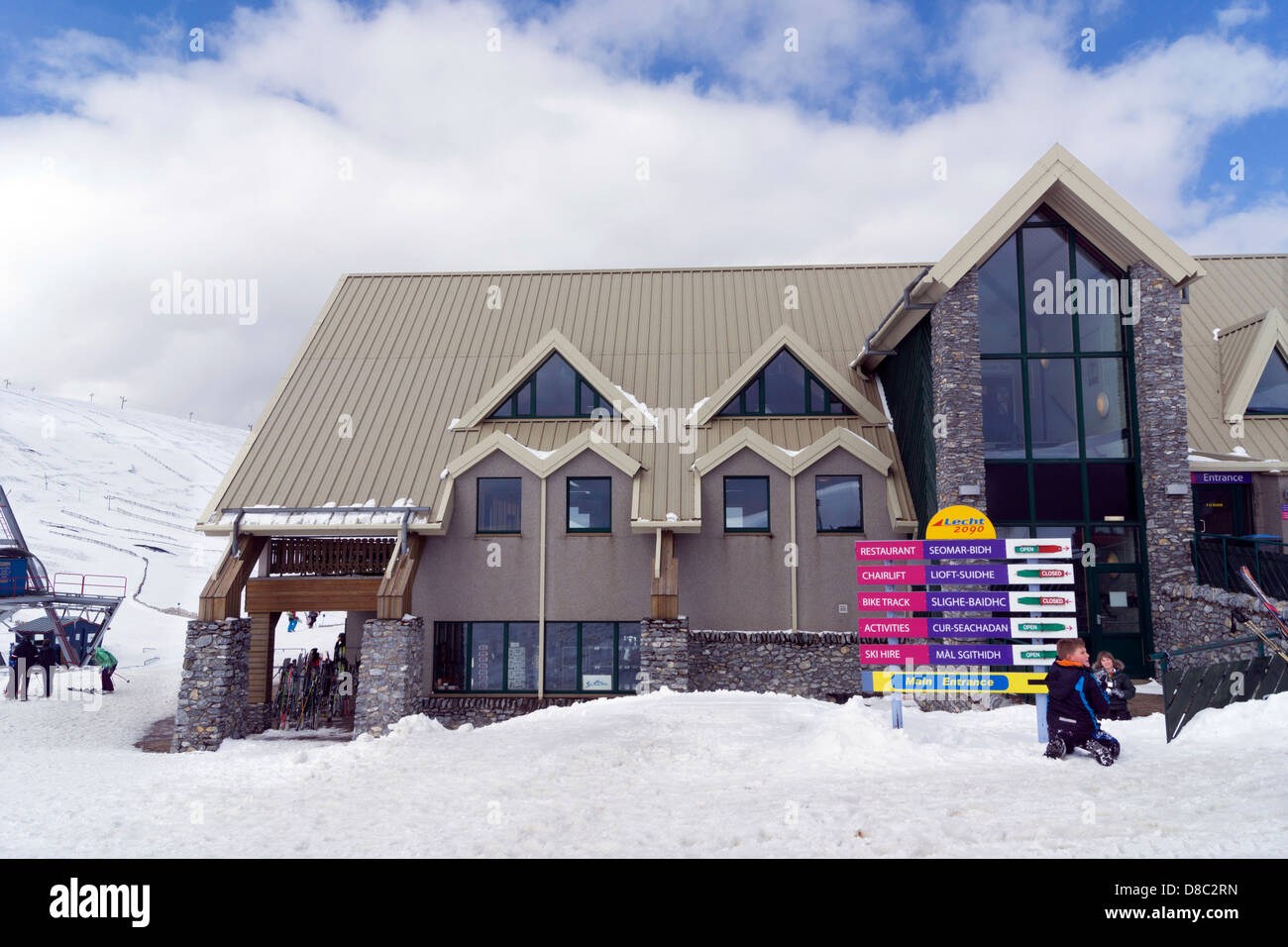 The Lecht Ski Centre, Moray, Scotland Stock Photo