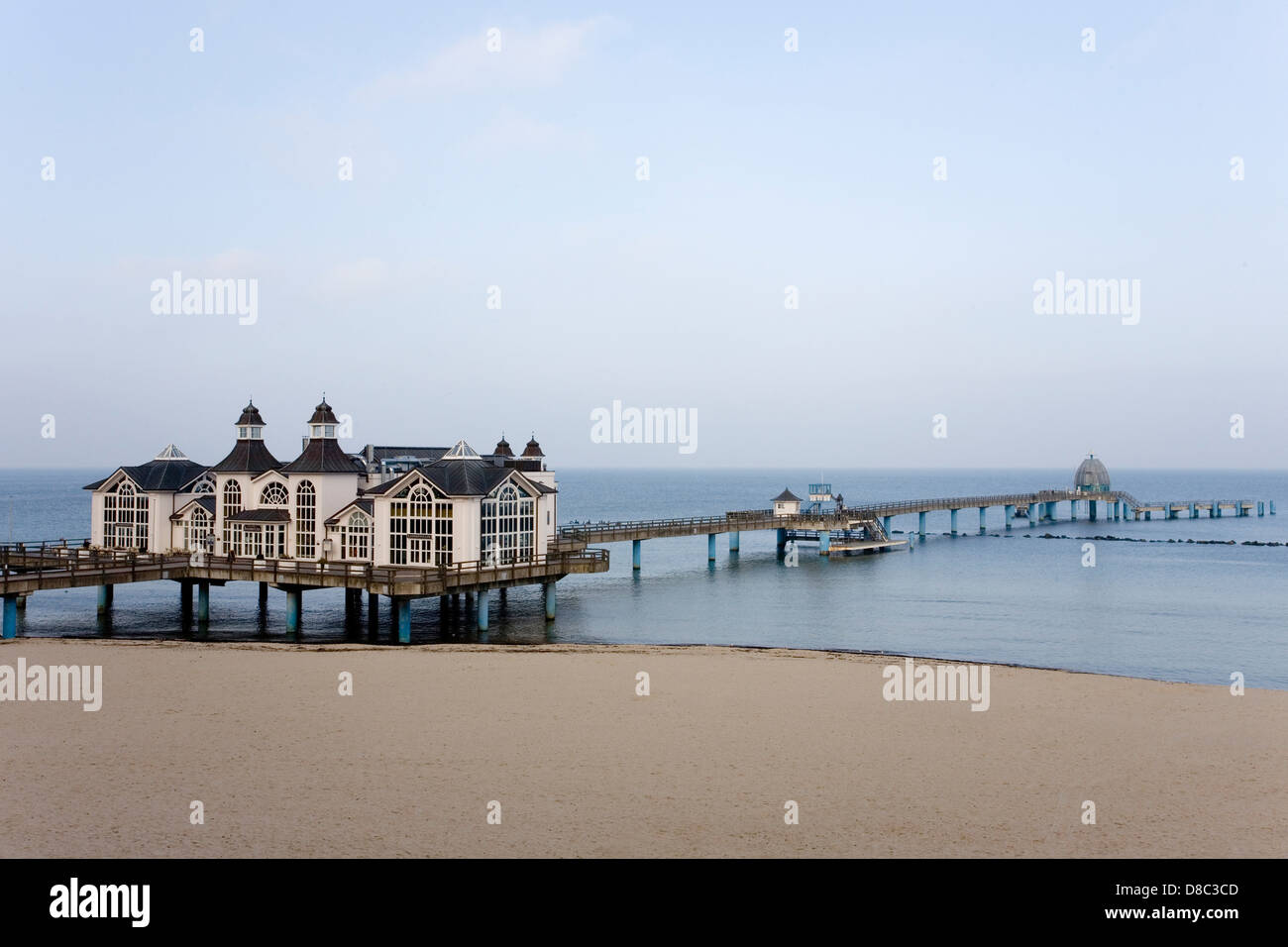 Sellin Pier, Ruegen Island, Mecklenburg-Western Pomerania, Germany Stock Photo