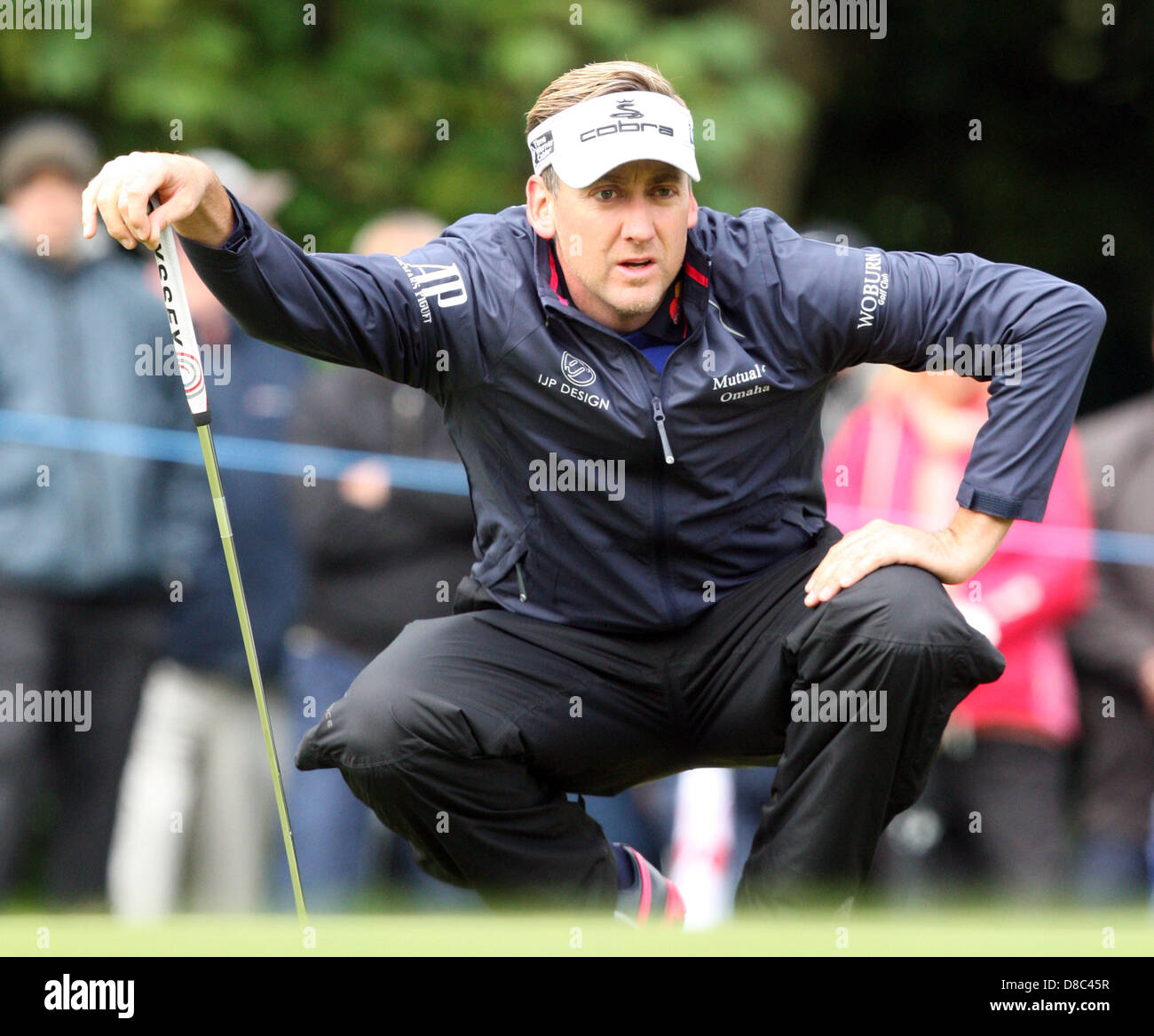 24.05.2013 Wentworth, England.  Ian Poulter  during the BMW PGA Championship Round 2 from Wentworth Golf Club Stock Photo