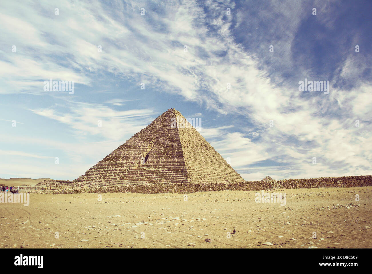 Great Pyramid of Giza HDR Stock Photo