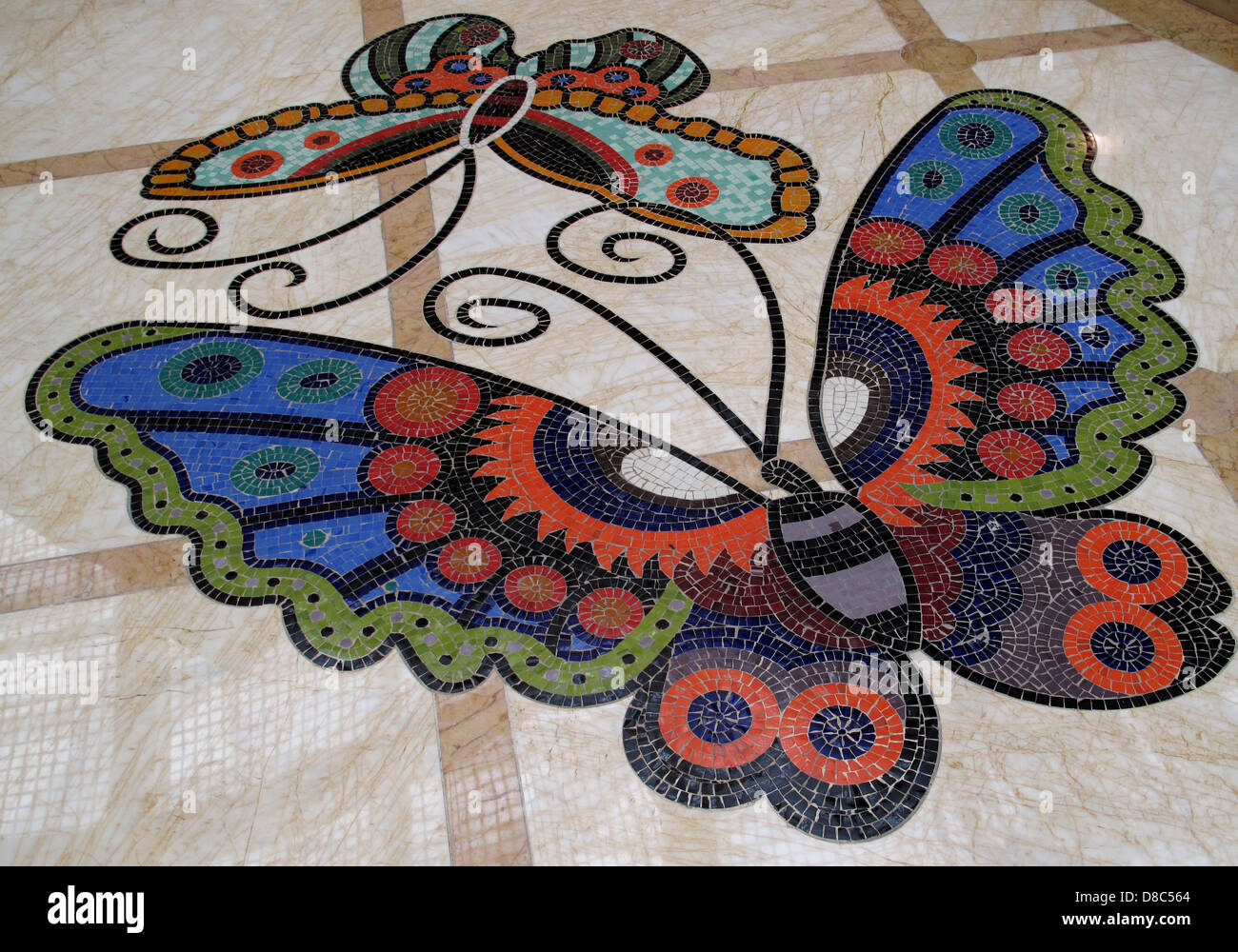 Mosaic floor tile, Wynn Resort, Las Vegas Stock Photo Alamy