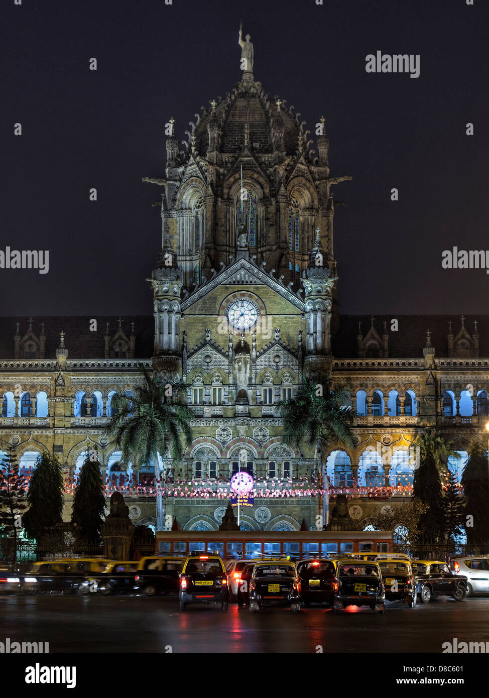 Chhatrapati Shivaji Terminus railway station (CST), in Mumbai, India Stock Photo
