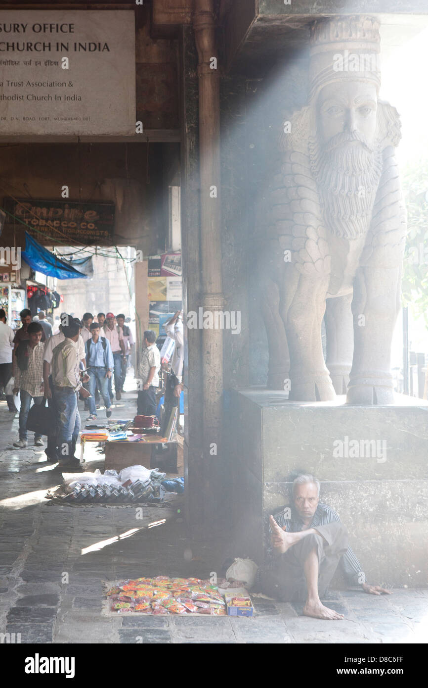Street vendors in Mumbai, India Stock Photo