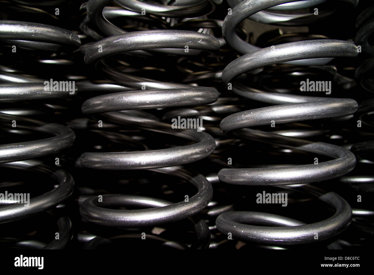 Steel Coil springs Stock Photo
