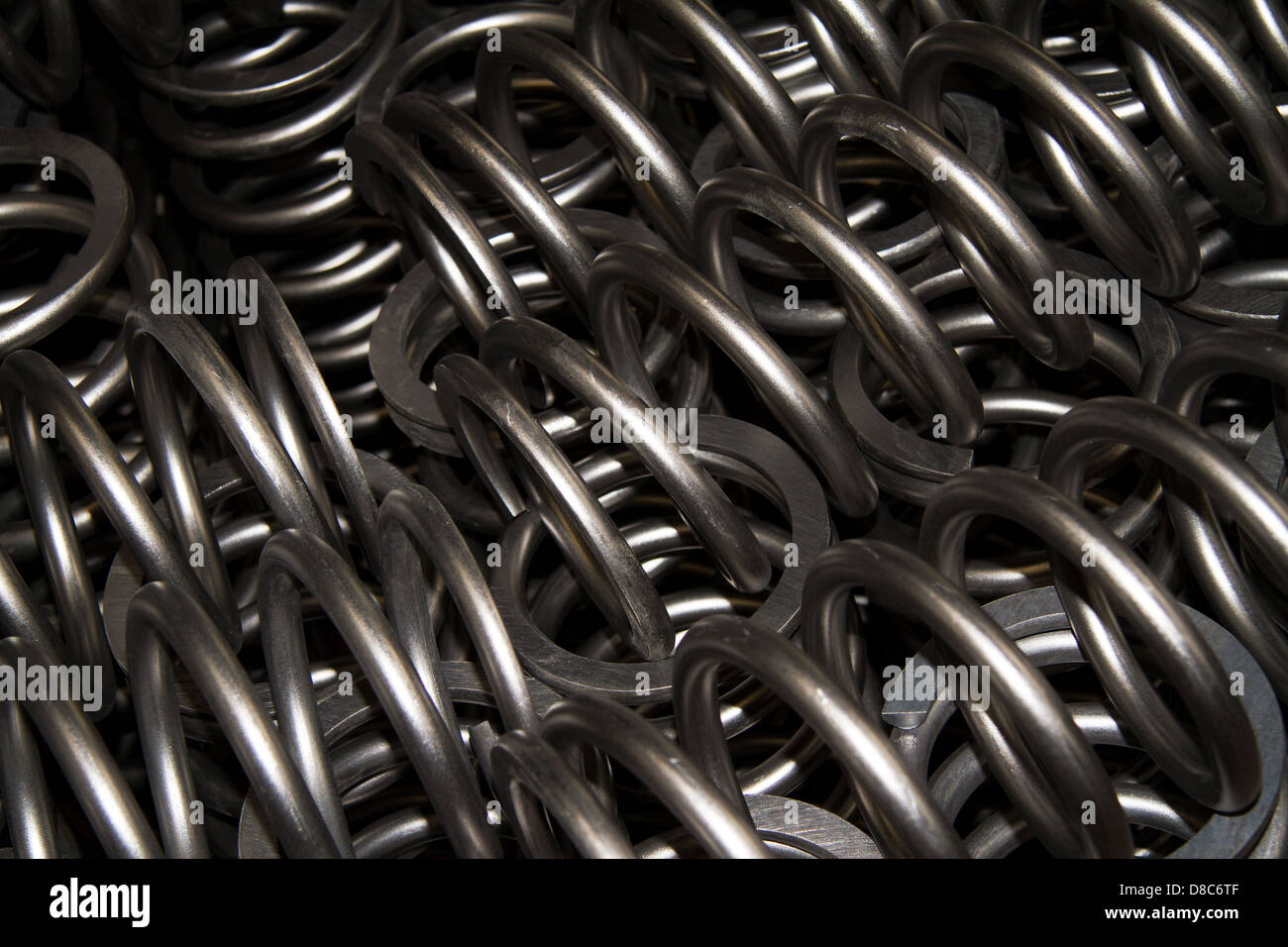 Steel Coil springs Stock Photo