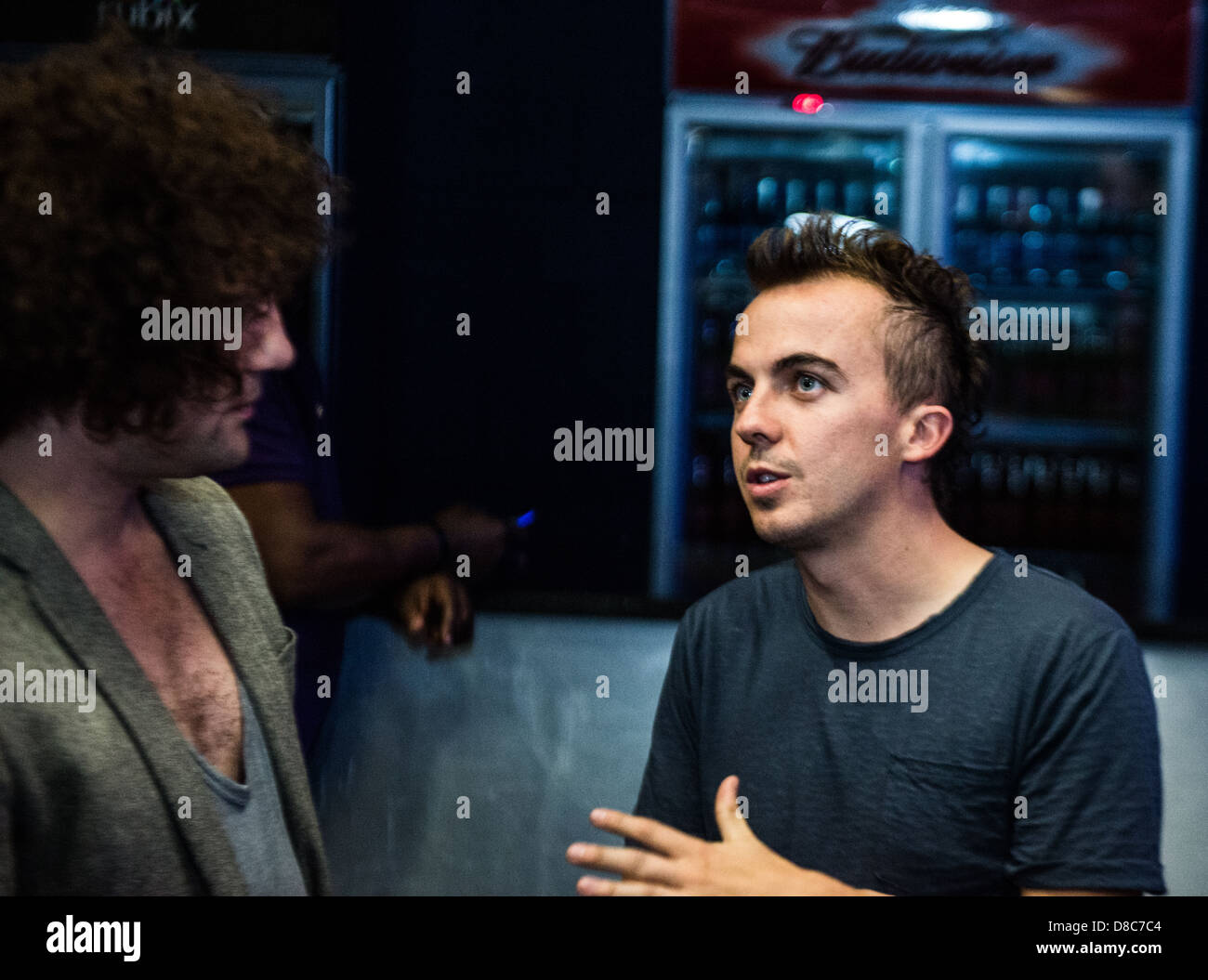 Frankie Muniz and his band Kingsfoil meet and greet with fans after their  Guildford gig on their debut UK tour Stock Photo - Alamy