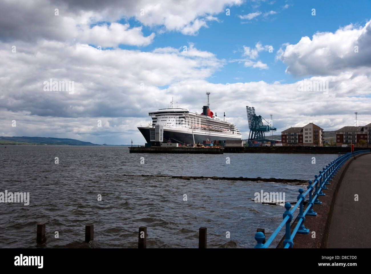 Cunard Line's Queen Mary 2 Transatlantic Ocean Liner Stock Photo