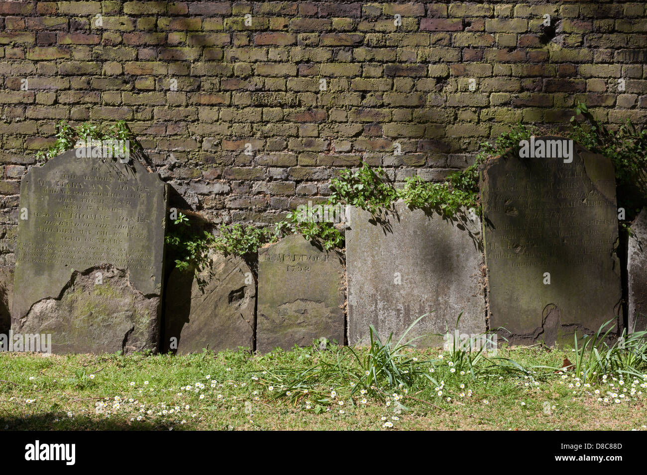Old graveyard, Scandrett Street, Wapping Stock Photo - Alamy
