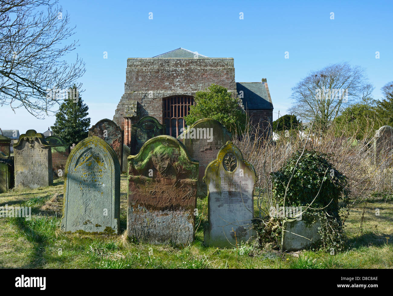 Gravestones. Church of St. Mary Holme Cultram. Abbeytown, Cumbria
