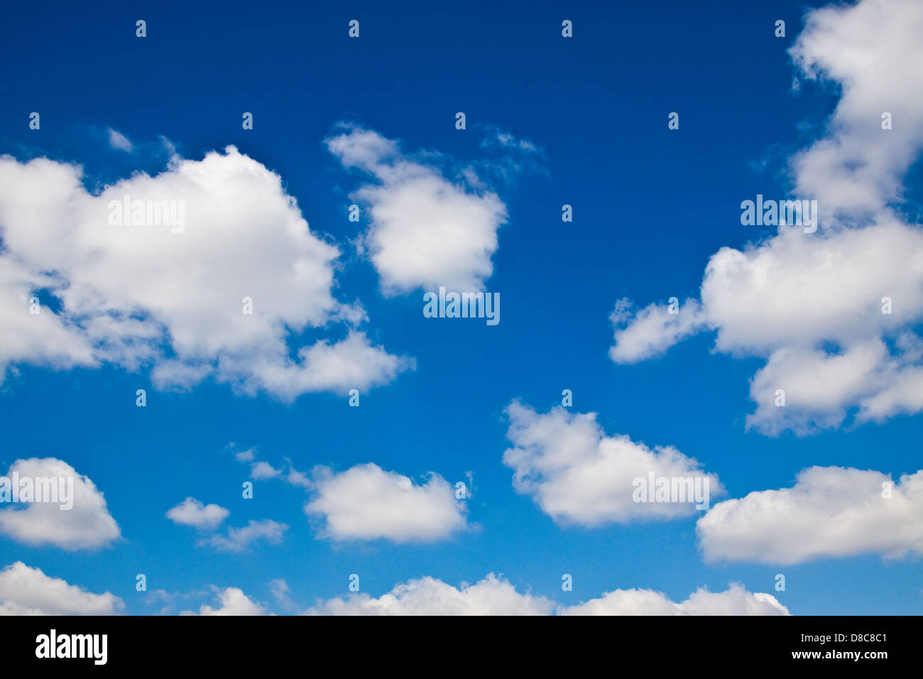 Blue sky with white clouds-London Stock Photo