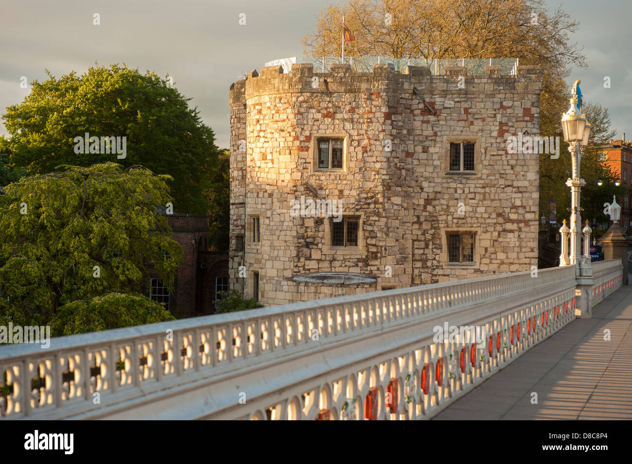 Lendal Tower and Bridge on a sunny summer evening. York, UK. Stock Photo