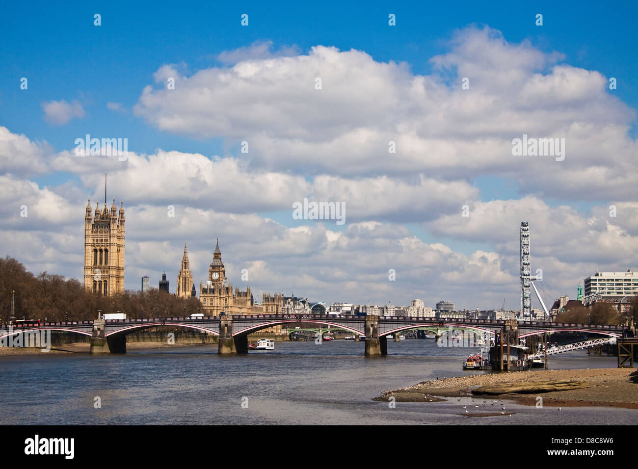 River Thames skylineLondon Stock Photo Alamy
