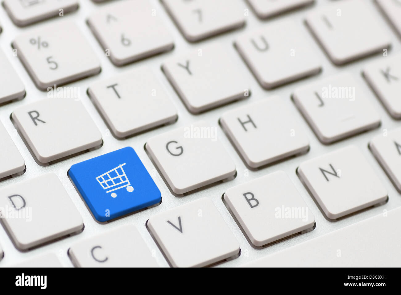 Store Button Keyboard shopping enter button key on white keyboard Stock Photo - Alamy