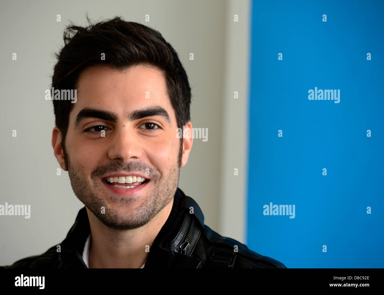 Guitarist Milos Karadaglic from Montenegro is seen during a press conference within the 68th Prague Spring music festival in Prague, Czech Republic, May 24, 2013. (CTK Photo/Michal Krumphanzl) Stock Photo