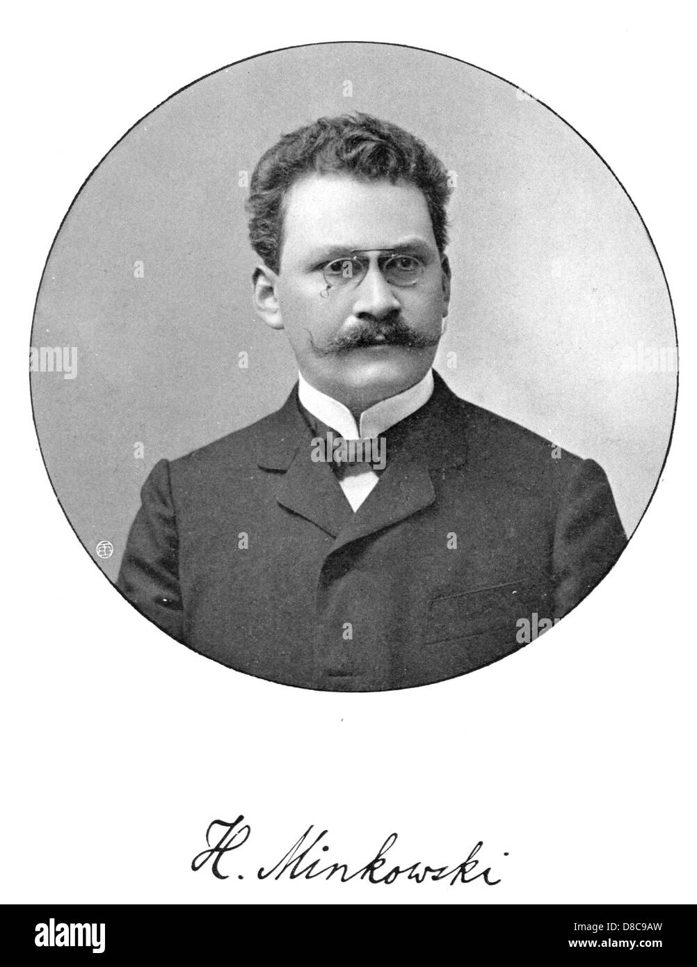 HERMANN MINKOWSKI (1864-1909) German mathematician who created the geometry of numbers Stock Photo