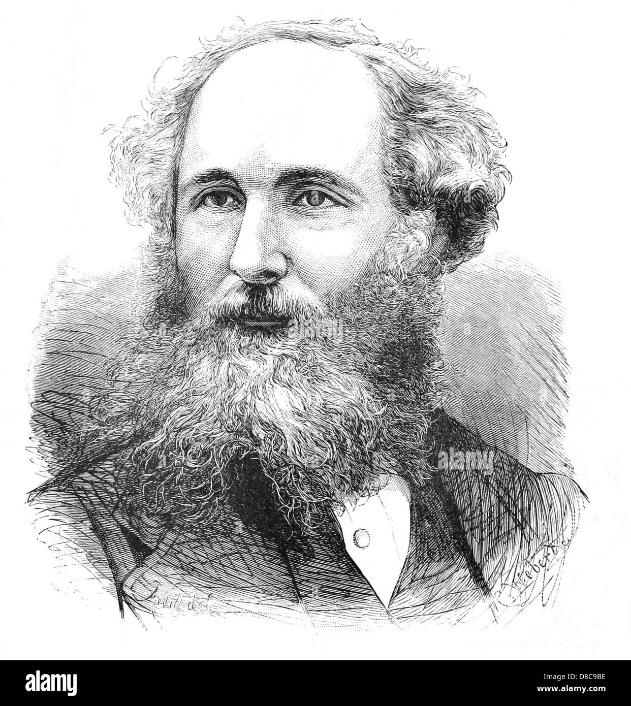 JAMES CLERK MAXWELL (1831-1879) Scottish mathematician and physicist Stock Photo