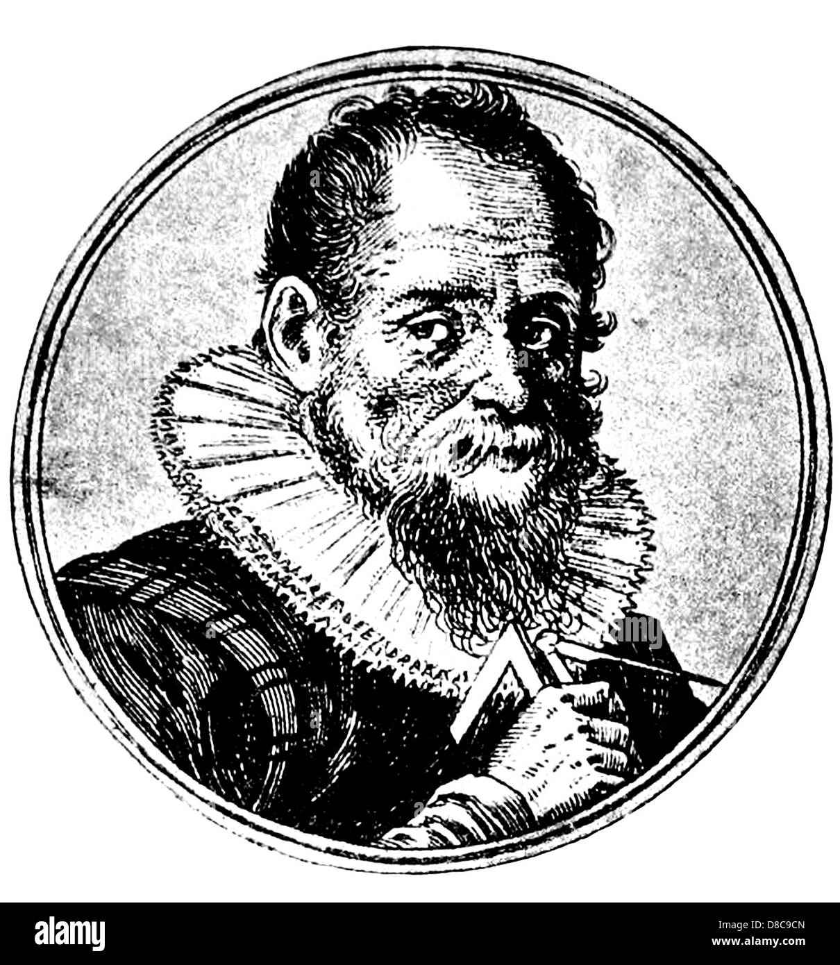 JOOST BURGI (1552-1632) Swiss mathematician and clockmaker Stock Photo