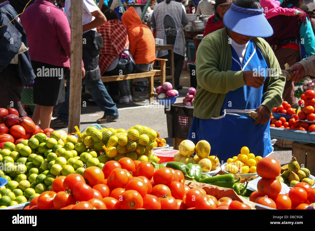 Fruits and vegetables on a market in Ecuador Stock Photo Alamy