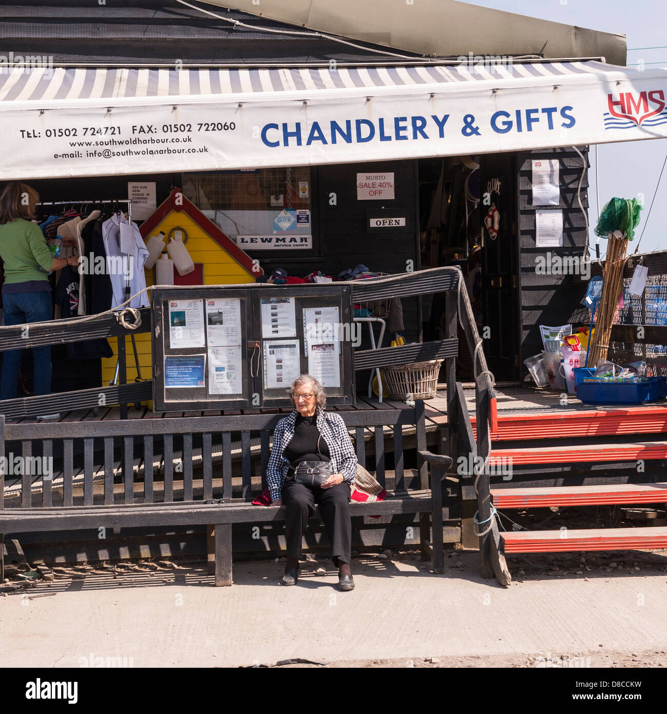 Chandlery and gifts at the harbour in Southwold , Suffolk , England , Britain , Uk Stock Photo