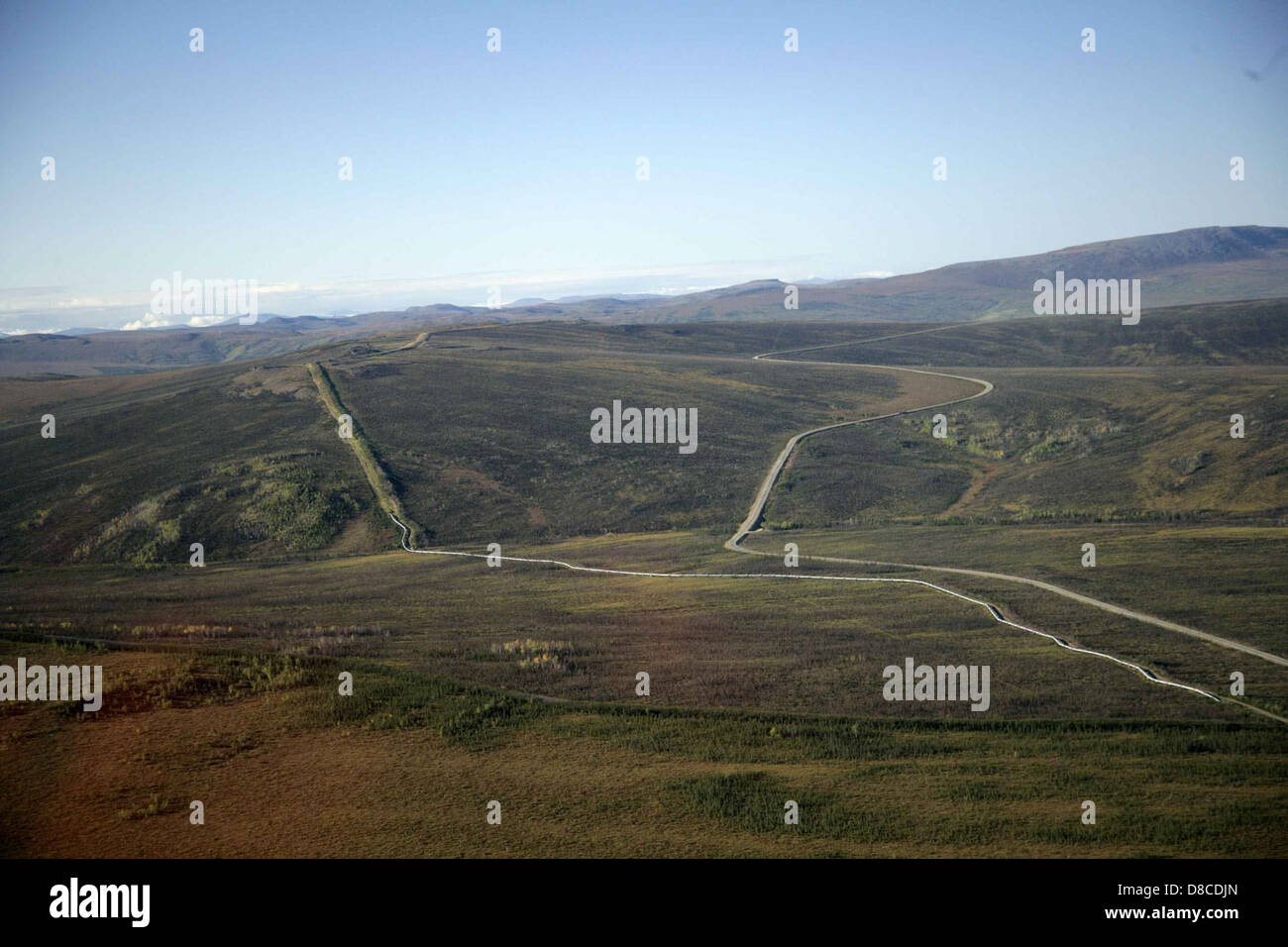 Aerial alaska pipeline hi-res stock photography and images