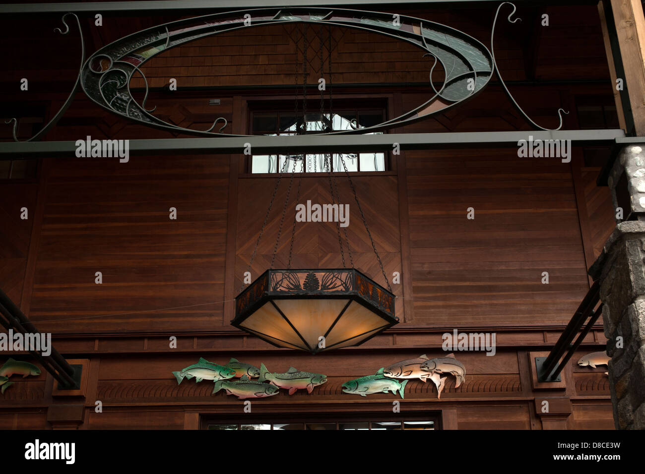 Entrance to the large, rusticchic Orvis store in Manchester, Vermont