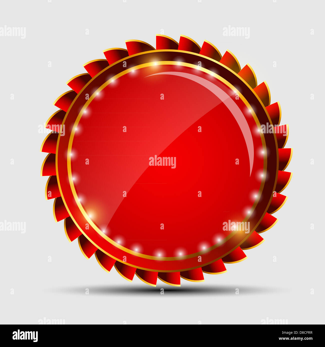 Vector red sign, label template Stock Photo Alamy