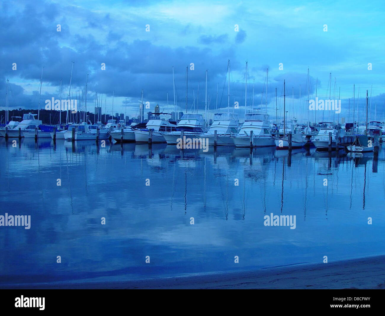 Boats and reflections royal perth yacht club Stock Photo Alamy