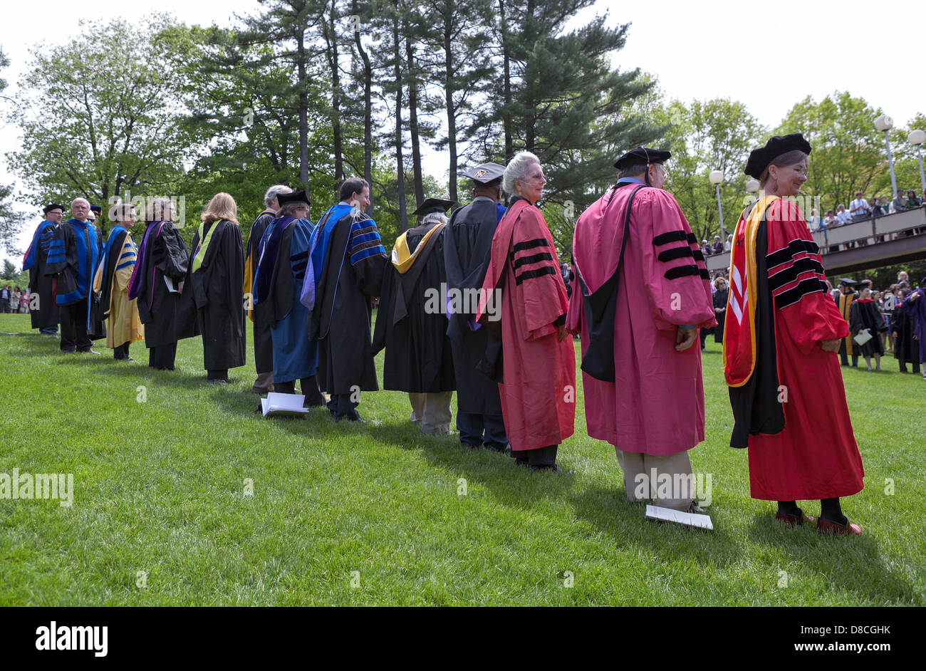 Family and friends join in the celebration of graduation at Skidmore