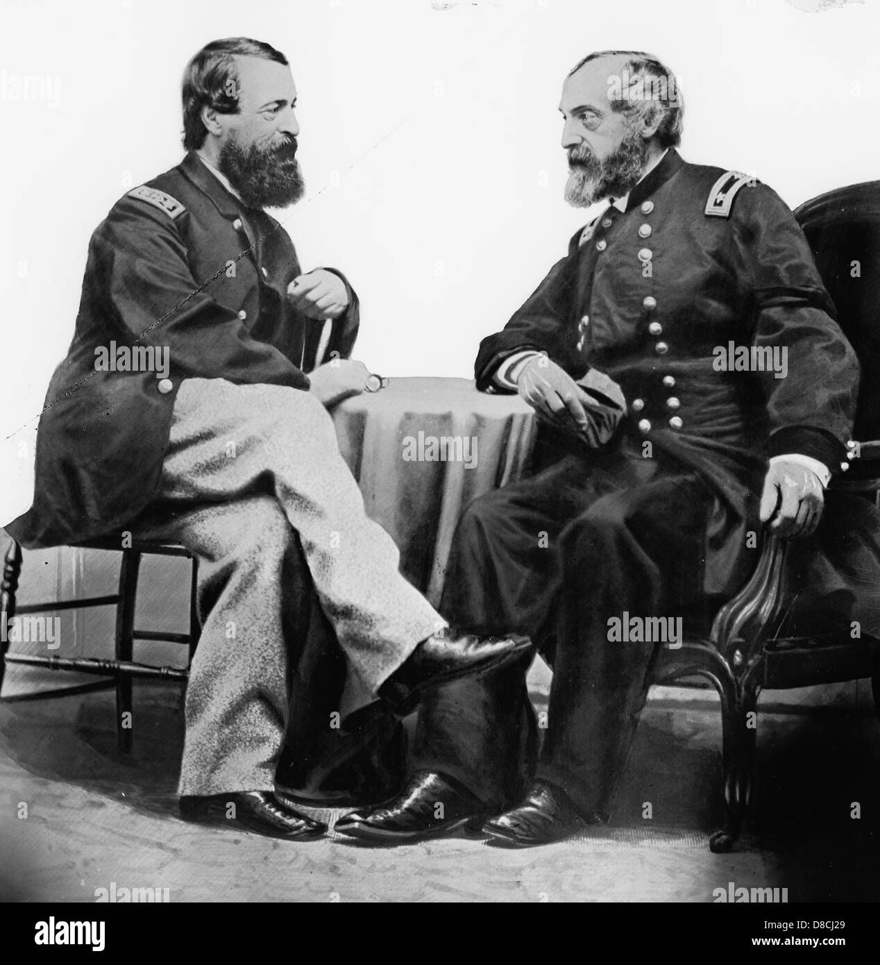 Admiral Porter and General Meade during the USA Civil War circa 1864 ...