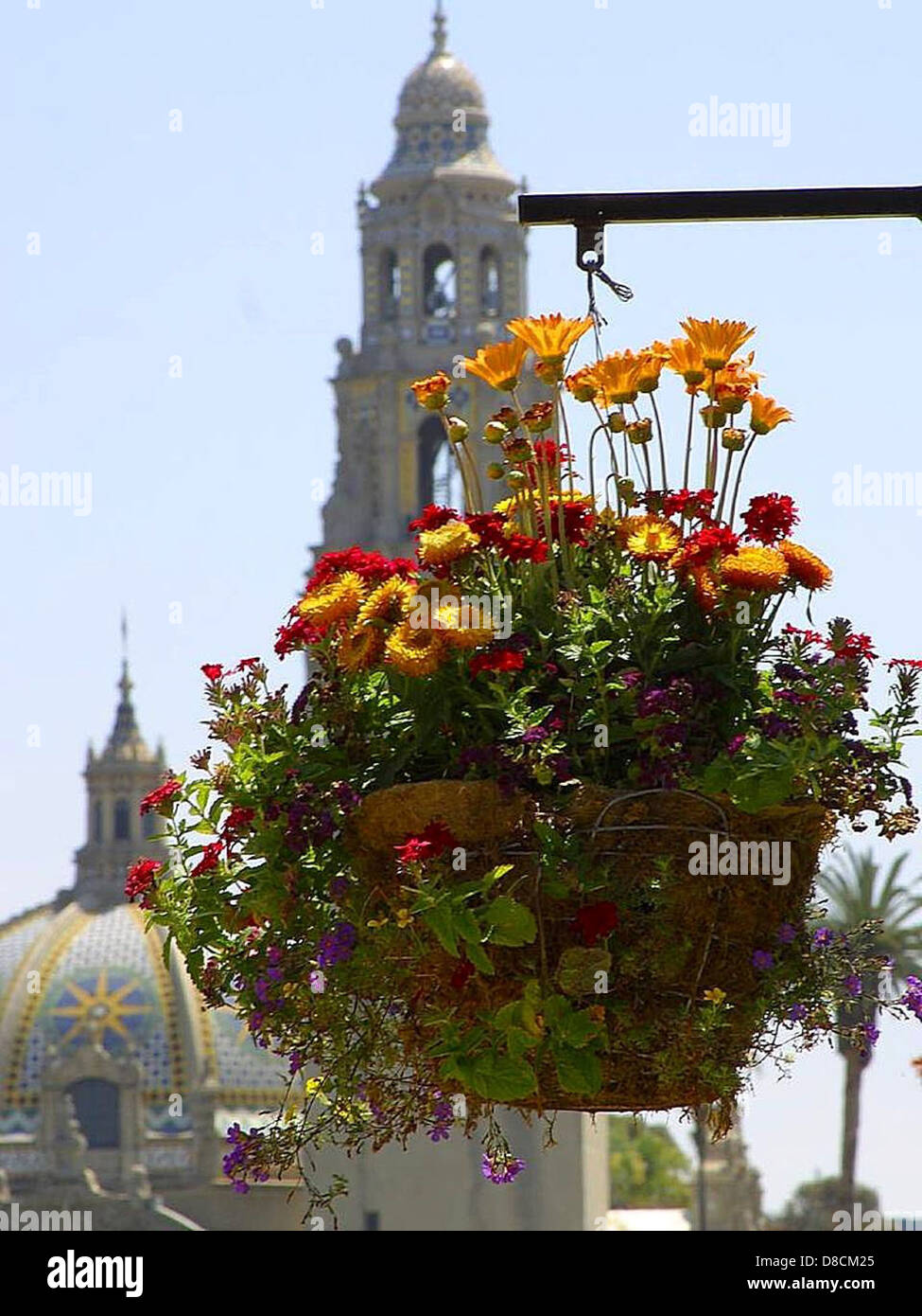 Flowers planters domes towers Stock Photo Alamy